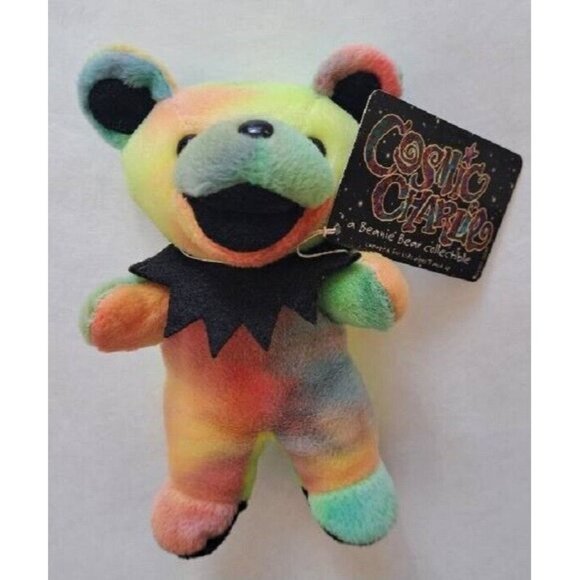 Cosmic Charlie Bear Grateful Dead Beanie Plush Doll Bean Limited Edition Pastel